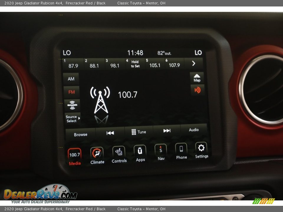 2020 Jeep Gladiator Rubicon 4x4 Firecracker Red / Black Photo #10