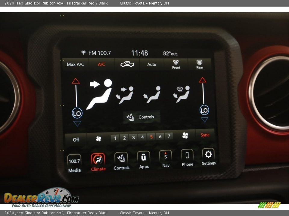 2020 Jeep Gladiator Rubicon 4x4 Firecracker Red / Black Photo #11