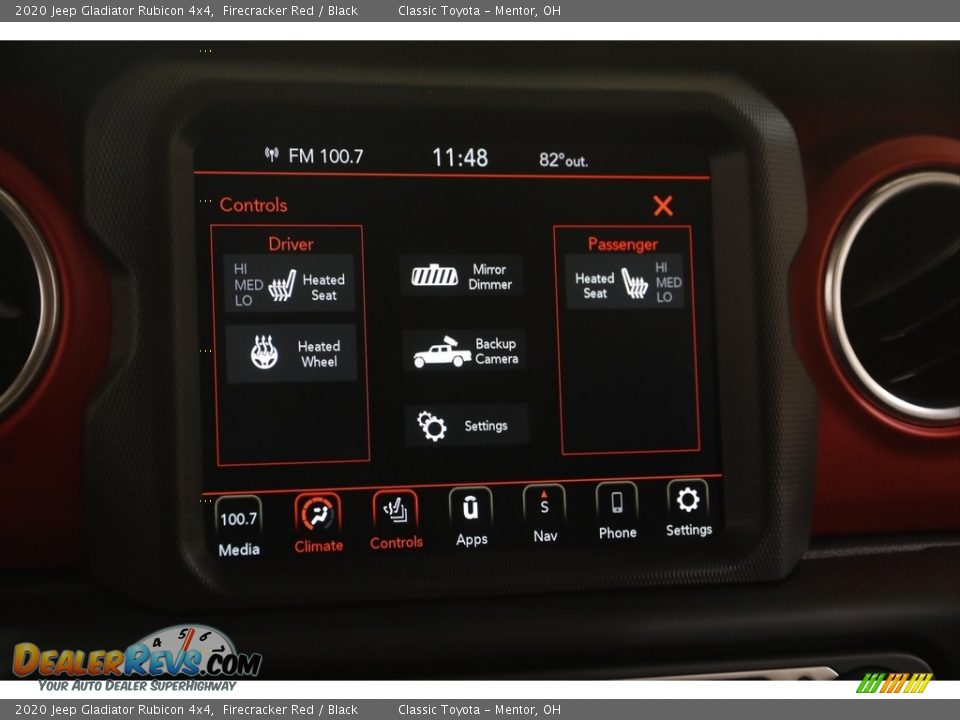 2020 Jeep Gladiator Rubicon 4x4 Firecracker Red / Black Photo #12