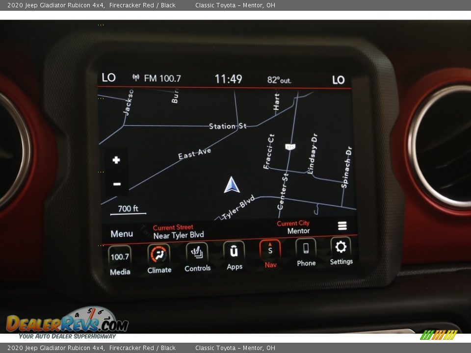 2020 Jeep Gladiator Rubicon 4x4 Firecracker Red / Black Photo #13