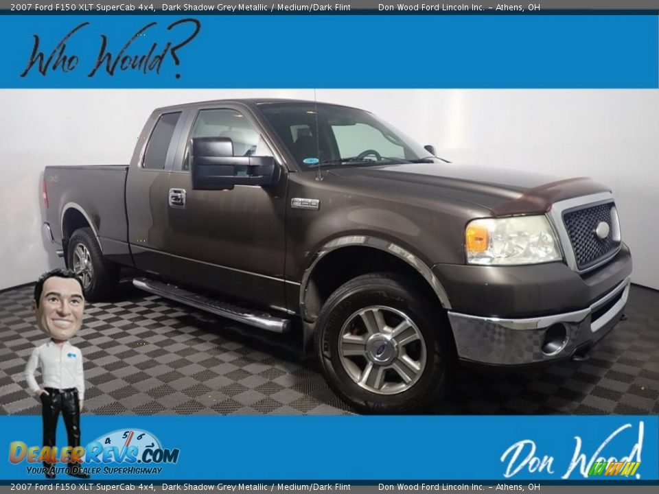 2007 Ford F150 XLT SuperCab 4x4 Dark Shadow Grey Metallic / Medium/Dark Flint Photo #1
