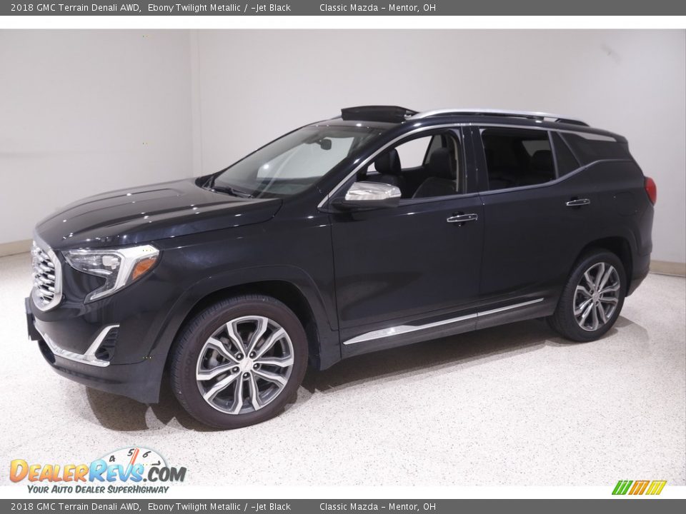 2018 GMC Terrain Denali AWD Ebony Twilight Metallic / ­Jet Black Photo #3