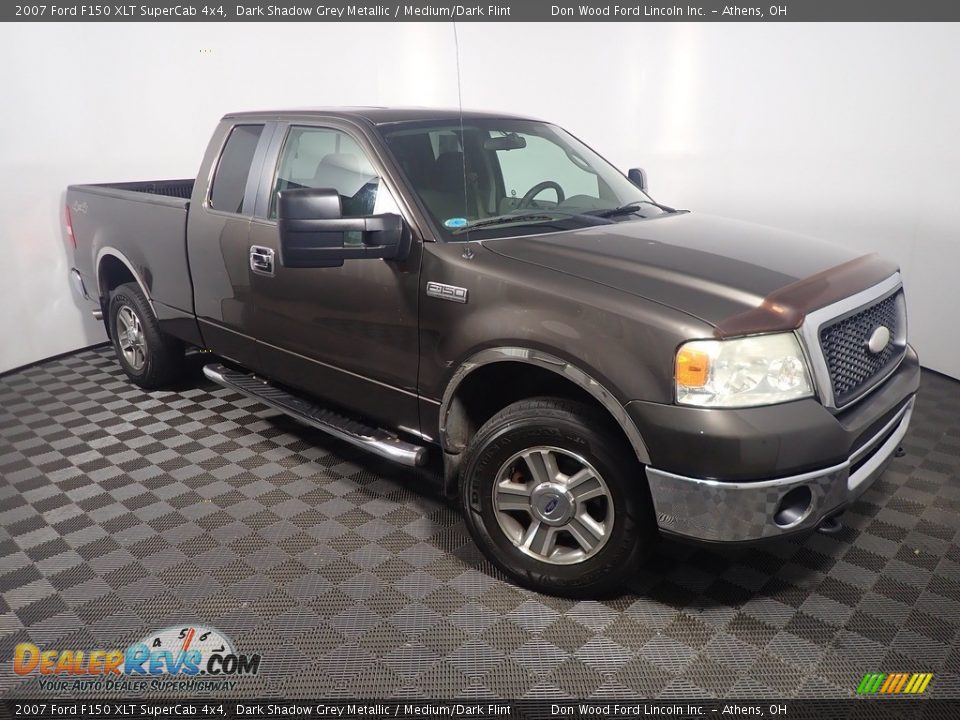 2007 Ford F150 XLT SuperCab 4x4 Dark Shadow Grey Metallic / Medium/Dark Flint Photo #2