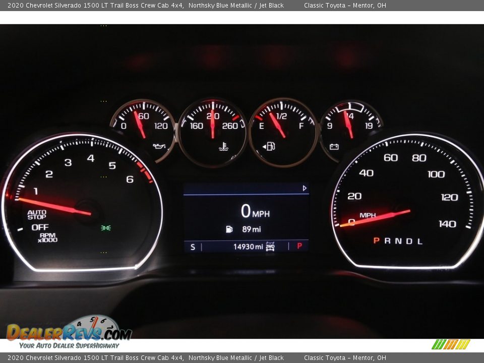 2020 Chevrolet Silverado 1500 LT Trail Boss Crew Cab 4x4 Gauges Photo #9