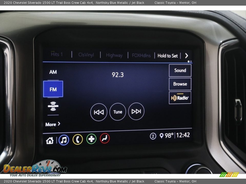 2020 Chevrolet Silverado 1500 LT Trail Boss Crew Cab 4x4 Northsky Blue Metallic / Jet Black Photo #11