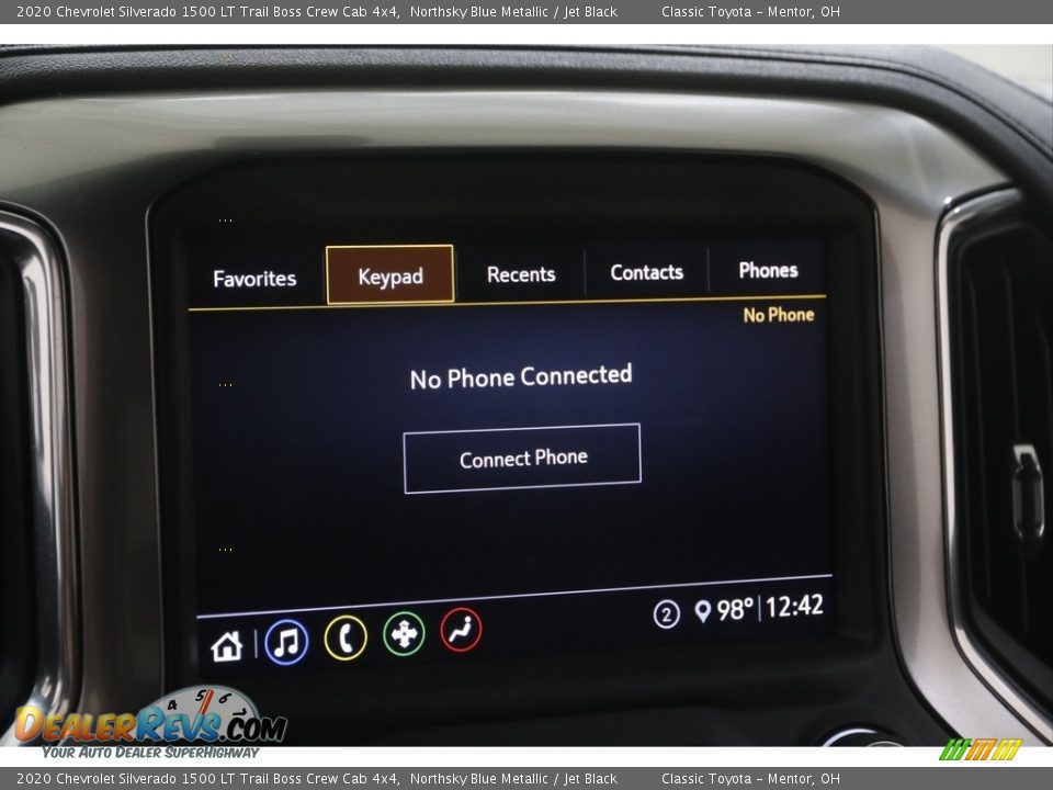 2020 Chevrolet Silverado 1500 LT Trail Boss Crew Cab 4x4 Northsky Blue Metallic / Jet Black Photo #12