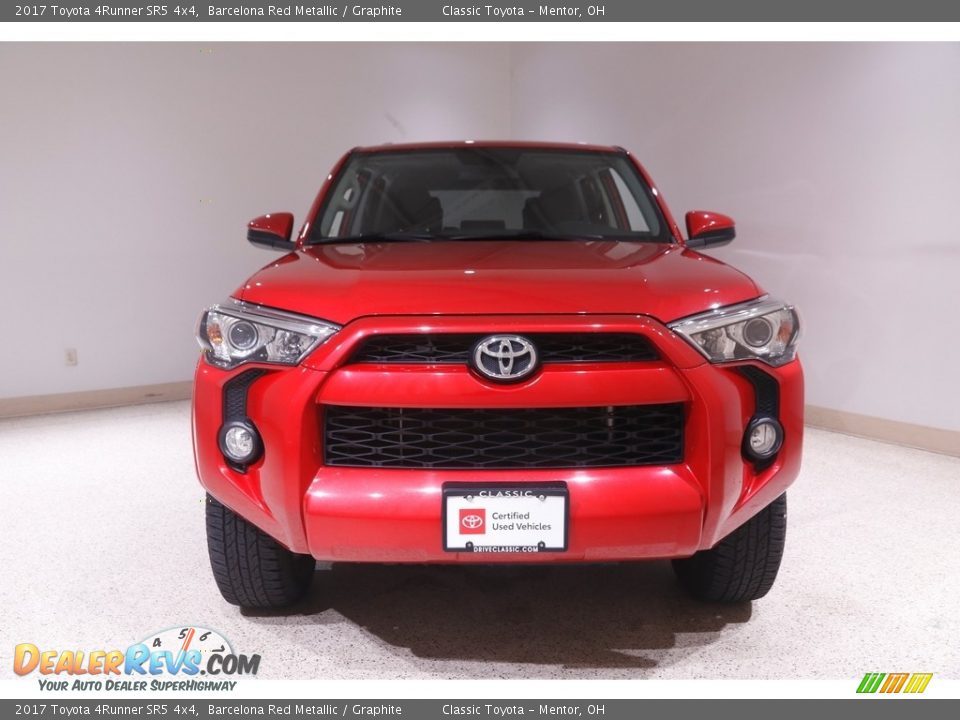 2017 Toyota 4Runner SR5 4x4 Barcelona Red Metallic / Graphite Photo #2