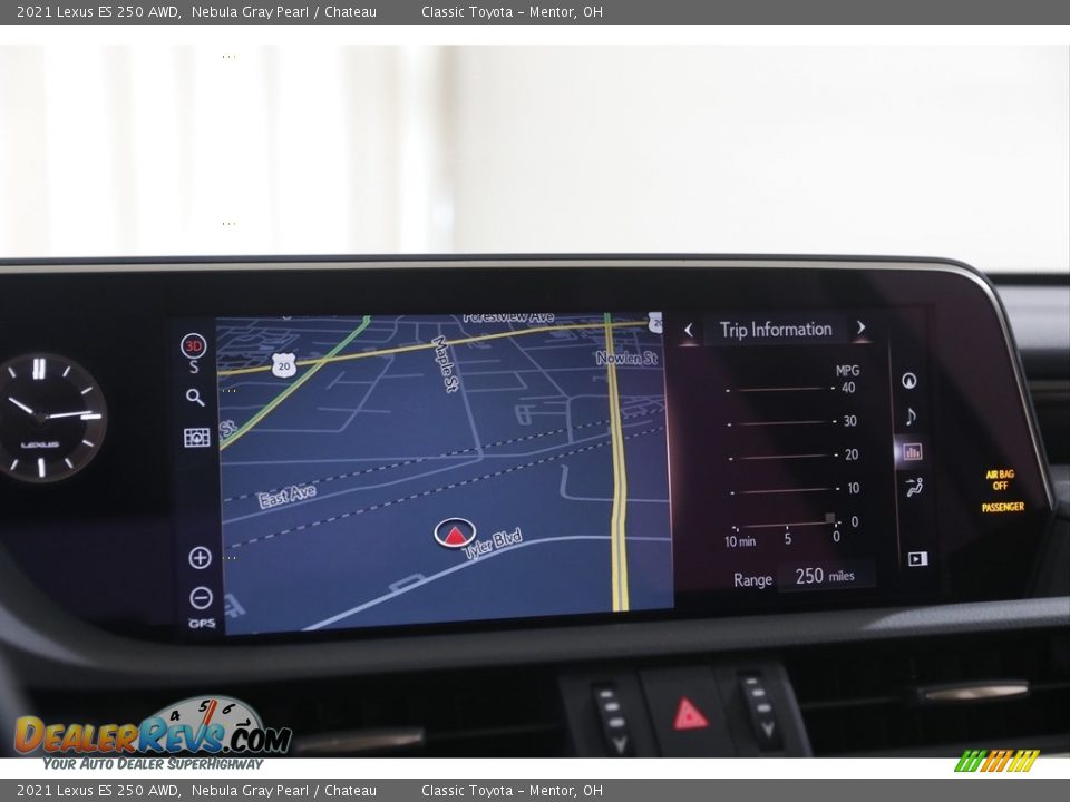 2021 Lexus ES 250 AWD Nebula Gray Pearl / Chateau Photo #11