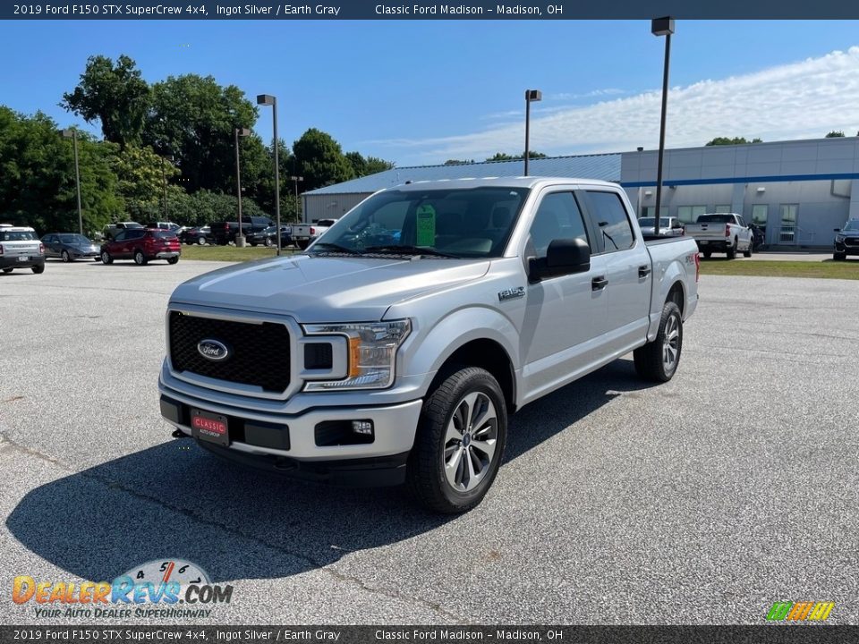 2019 Ford F150 STX SuperCrew 4x4 Ingot Silver / Earth Gray Photo #1