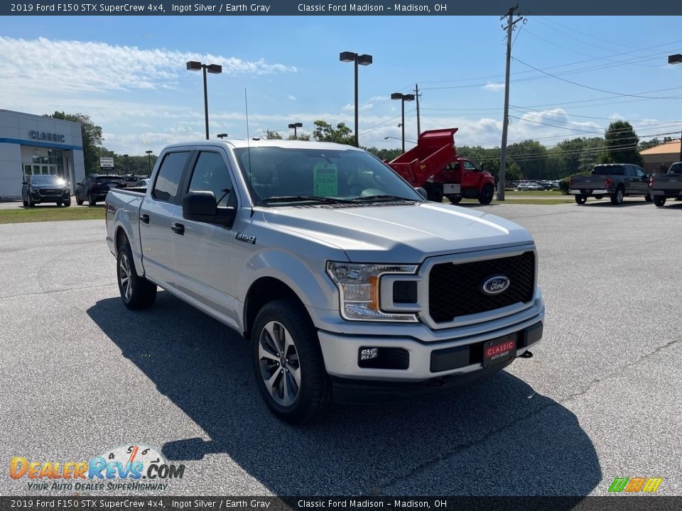 2019 Ford F150 STX SuperCrew 4x4 Ingot Silver / Earth Gray Photo #3
