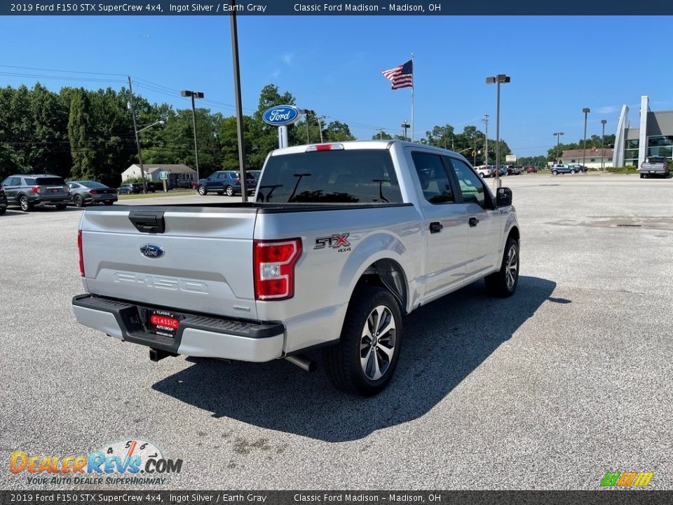 2019 Ford F150 STX SuperCrew 4x4 Ingot Silver / Earth Gray Photo #5