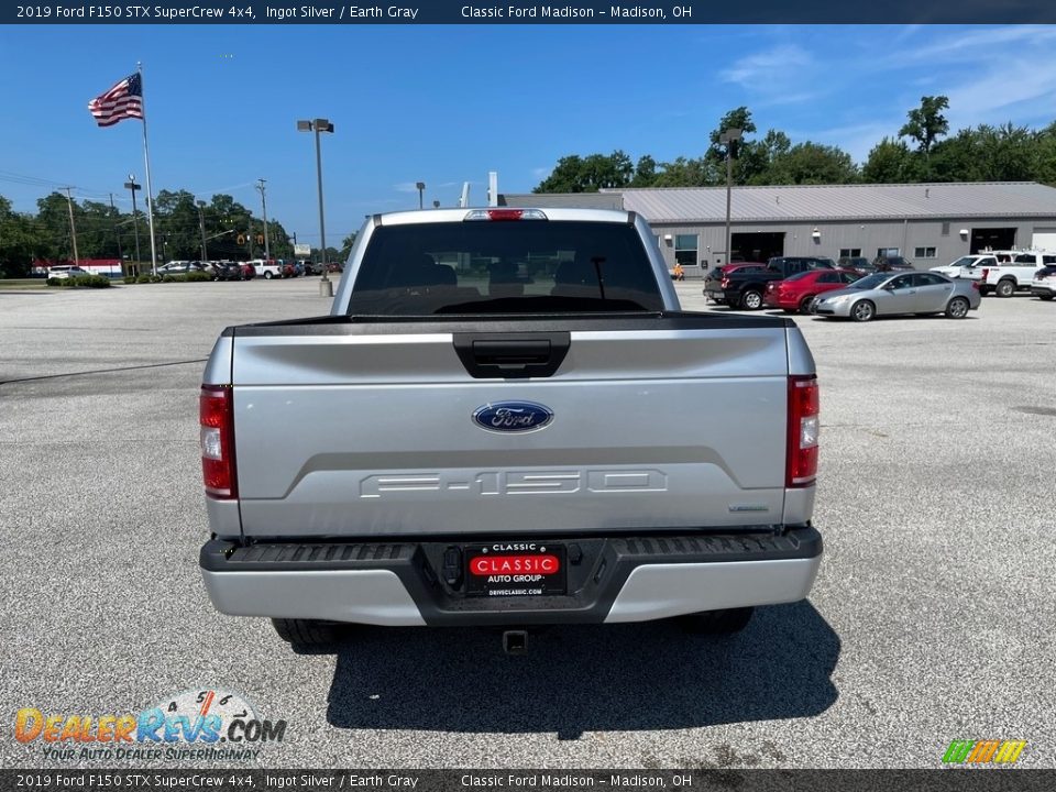 2019 Ford F150 STX SuperCrew 4x4 Ingot Silver / Earth Gray Photo #6