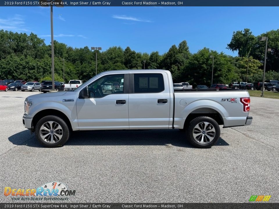 2019 Ford F150 STX SuperCrew 4x4 Ingot Silver / Earth Gray Photo #7