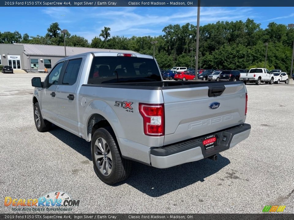 2019 Ford F150 STX SuperCrew 4x4 Ingot Silver / Earth Gray Photo #8