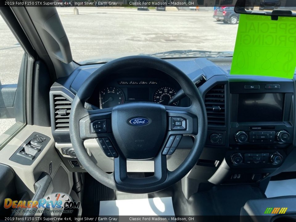 2019 Ford F150 STX SuperCrew 4x4 Ingot Silver / Earth Gray Photo #9