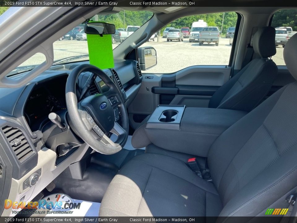 2019 Ford F150 STX SuperCrew 4x4 Ingot Silver / Earth Gray Photo #11
