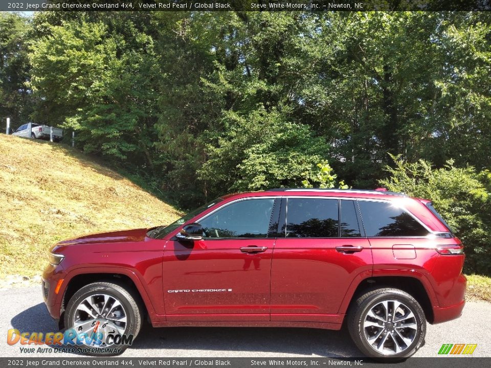 Velvet Red Pearl 2022 Jeep Grand Cherokee Overland 4x4 Photo #1