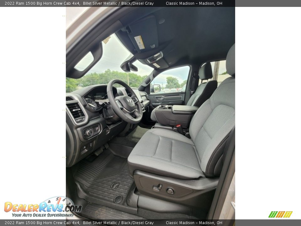 2022 Ram 1500 Big Horn Crew Cab 4x4 Billet Silver Metallic / Black/Diesel Gray Photo #2