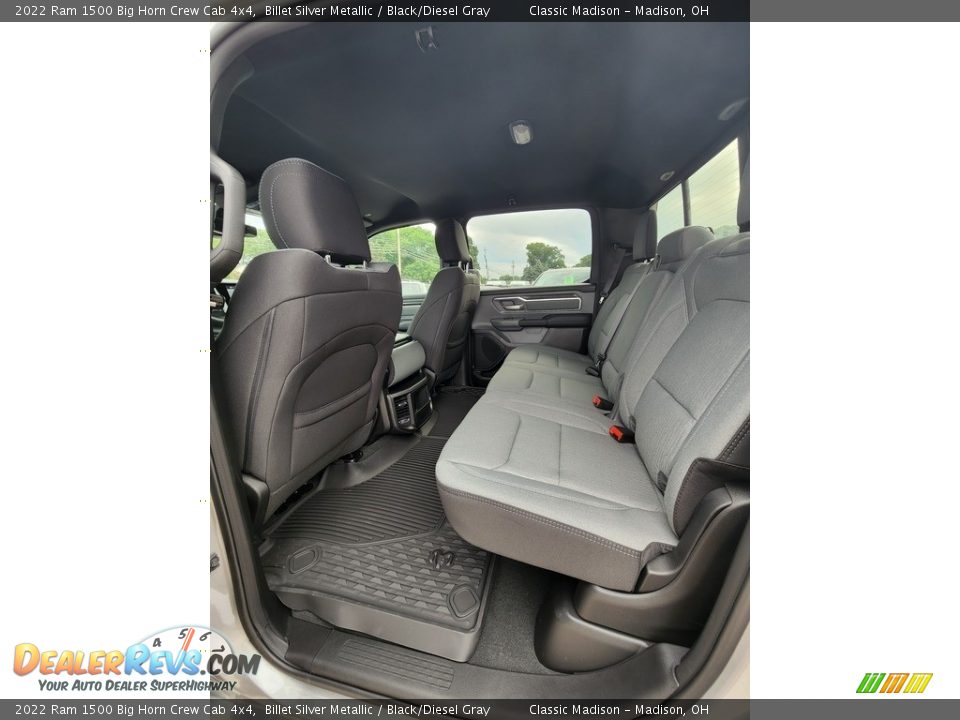 2022 Ram 1500 Big Horn Crew Cab 4x4 Billet Silver Metallic / Black/Diesel Gray Photo #3
