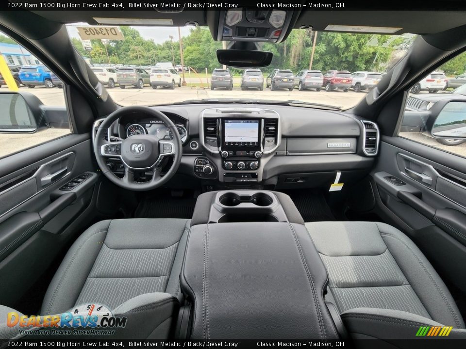 2022 Ram 1500 Big Horn Crew Cab 4x4 Billet Silver Metallic / Black/Diesel Gray Photo #4