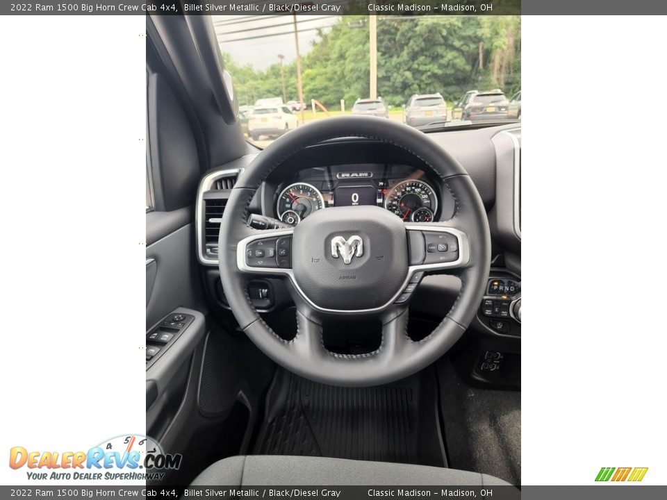 2022 Ram 1500 Big Horn Crew Cab 4x4 Billet Silver Metallic / Black/Diesel Gray Photo #5