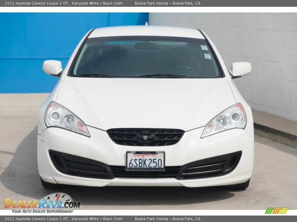 2011 Hyundai Genesis Coupe 2.0T Karussell White / Black Cloth Photo #7