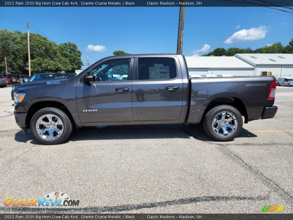 2022 Ram 1500 Big Horn Crew Cab 4x4 Granite Crystal Metallic / Black Photo #8
