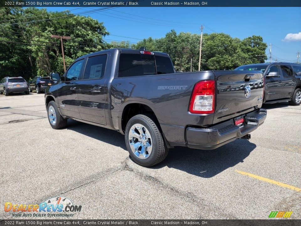 2022 Ram 1500 Big Horn Crew Cab 4x4 Granite Crystal Metallic / Black Photo #9