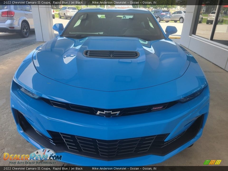 2022 Chevrolet Camaro SS Coupe Rapid Blue / Jet Black Photo #8