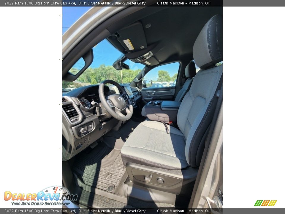 2022 Ram 1500 Big Horn Crew Cab 4x4 Billet Silver Metallic / Black/Diesel Gray Photo #2