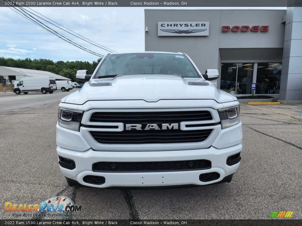 2022 Ram 1500 Laramie Crew Cab 4x4 Bright White / Black Photo #7