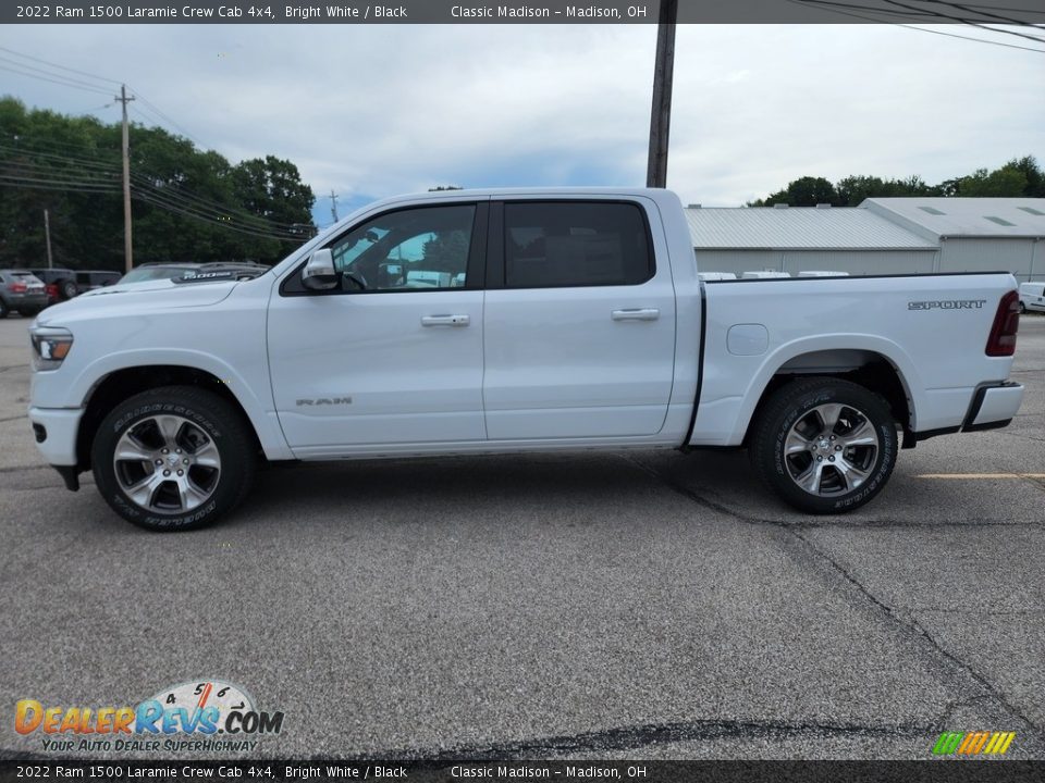 2022 Ram 1500 Laramie Crew Cab 4x4 Bright White / Black Photo #8