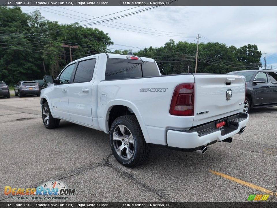 2022 Ram 1500 Laramie Crew Cab 4x4 Bright White / Black Photo #9