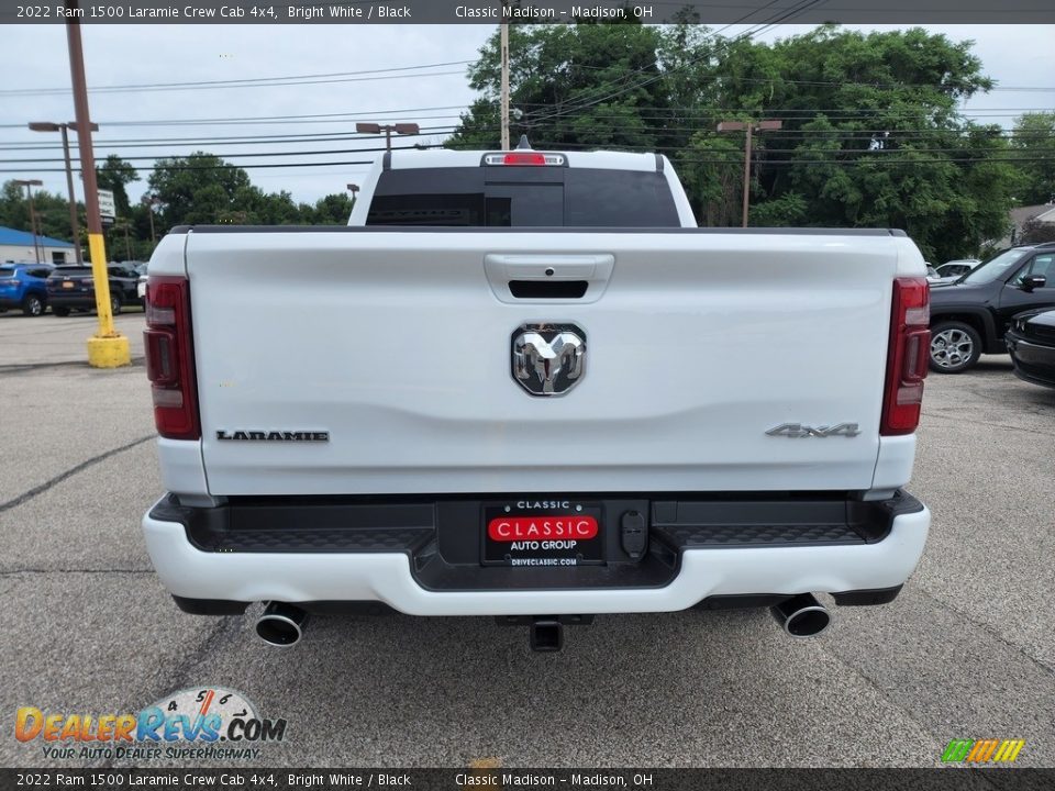 2022 Ram 1500 Laramie Crew Cab 4x4 Bright White / Black Photo #10