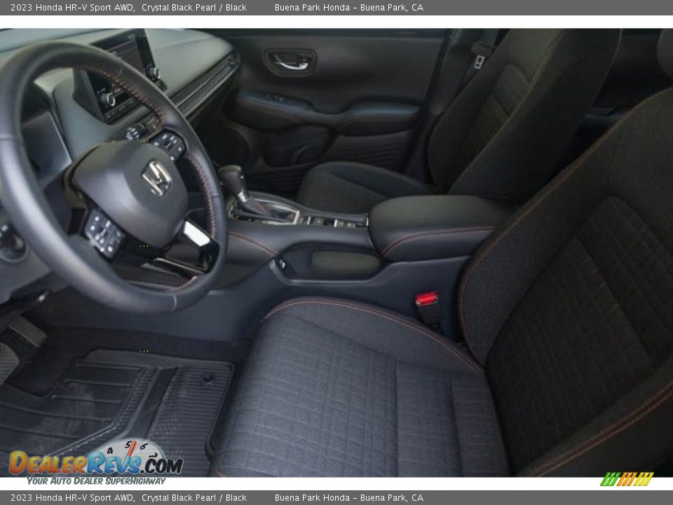 Black Interior - 2023 Honda HR-V Sport AWD Photo #17