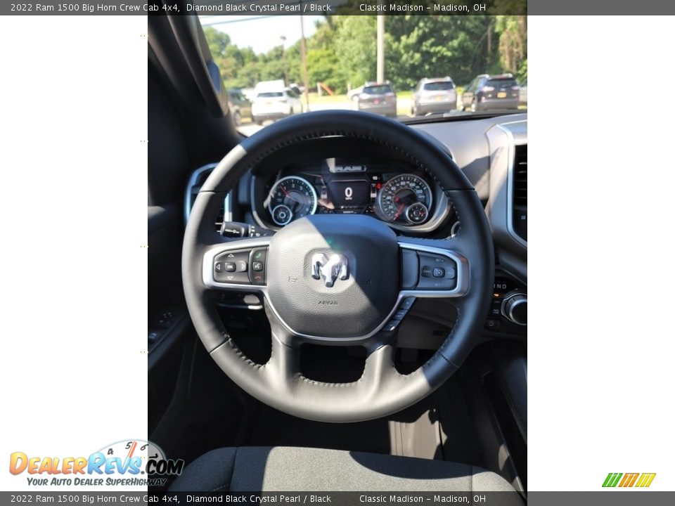 2022 Ram 1500 Big Horn Crew Cab 4x4 Diamond Black Crystal Pearl / Black Photo #5