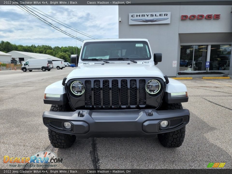 2022 Jeep Gladiator Willys 4x4 Bright White / Black Photo #7