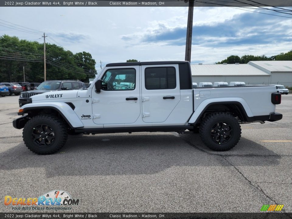 2022 Jeep Gladiator Willys 4x4 Bright White / Black Photo #8