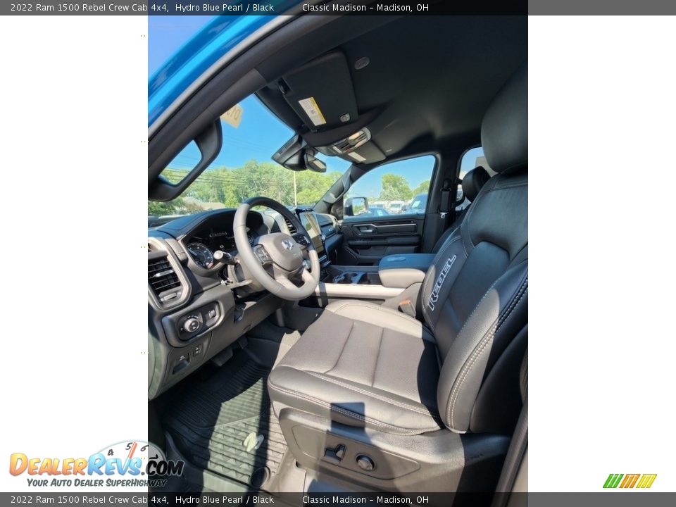 2022 Ram 1500 Rebel Crew Cab 4x4 Hydro Blue Pearl / Black Photo #2