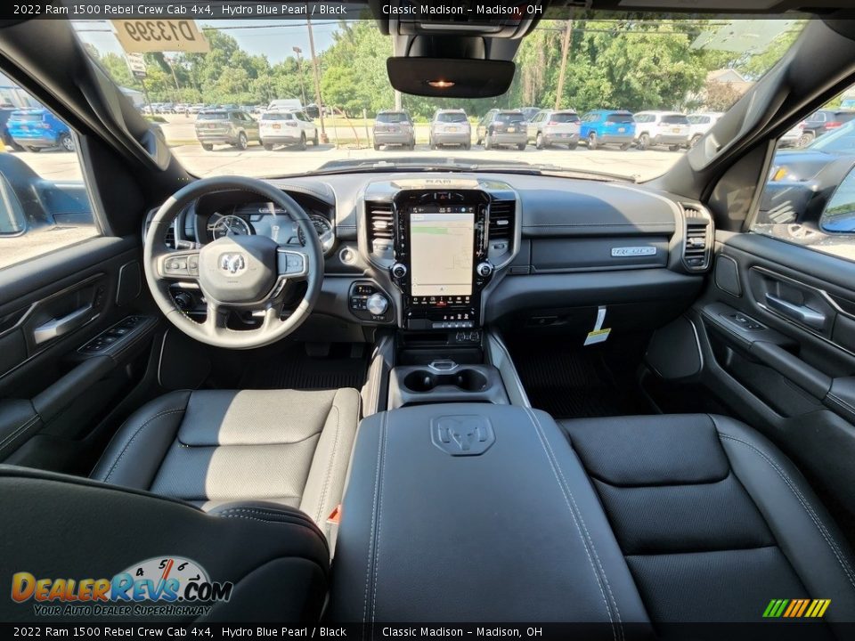 2022 Ram 1500 Rebel Crew Cab 4x4 Hydro Blue Pearl / Black Photo #4