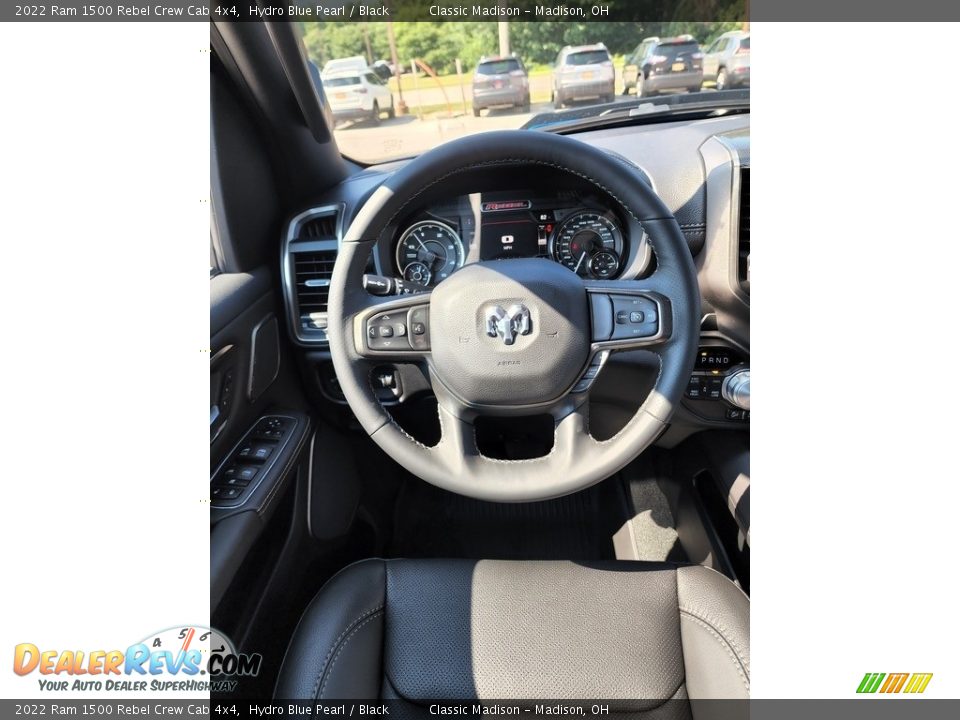 2022 Ram 1500 Rebel Crew Cab 4x4 Hydro Blue Pearl / Black Photo #5