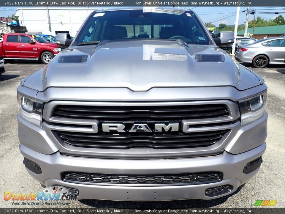 2022 Ram 1500 Laramie Crew Cab 4x4 Billet Silver Metallic / Black Photo #8