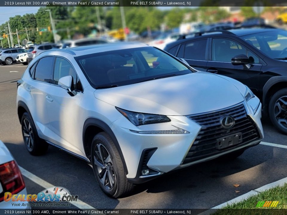 2019 Lexus NX 300 AWD Eminent White Pearl / Glazed Caramel Photo #3