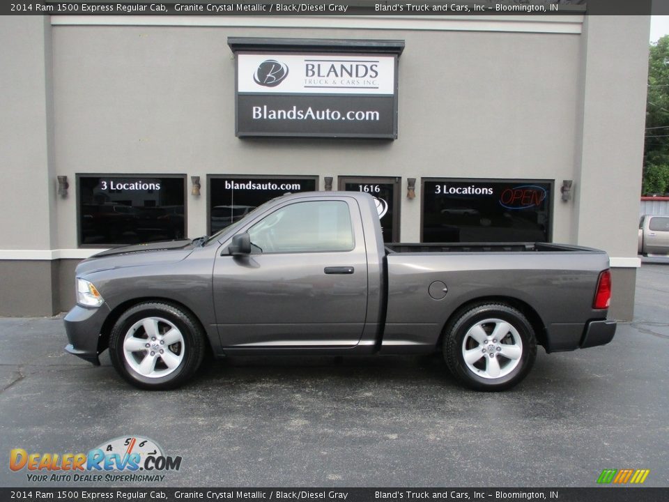 2014 Ram 1500 Express Regular Cab Granite Crystal Metallic / Black/Diesel Gray Photo #1