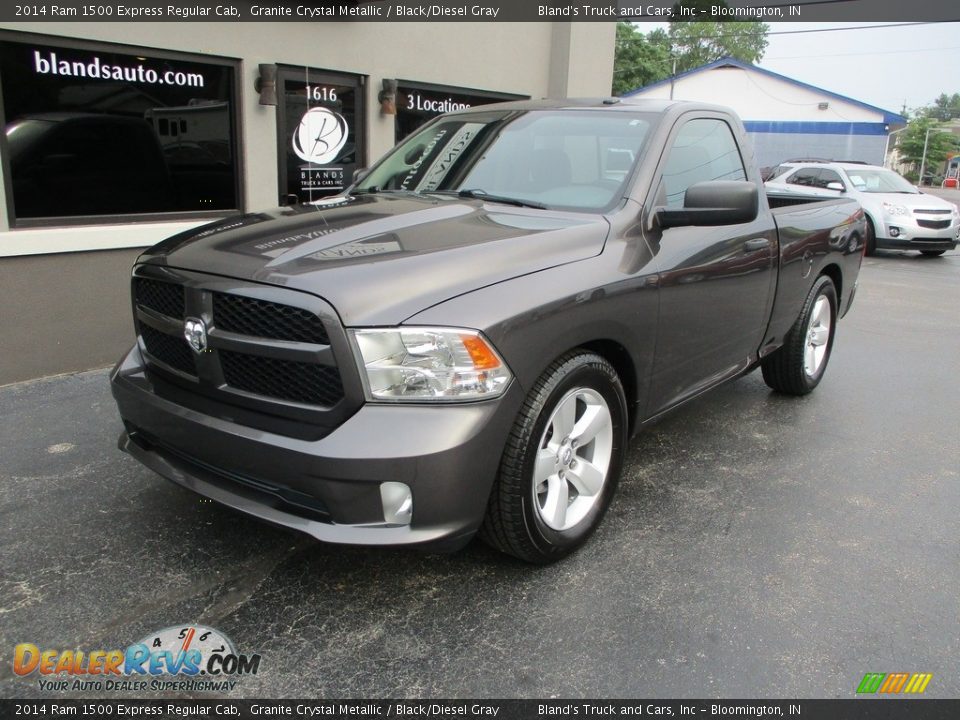 2014 Ram 1500 Express Regular Cab Granite Crystal Metallic / Black/Diesel Gray Photo #2