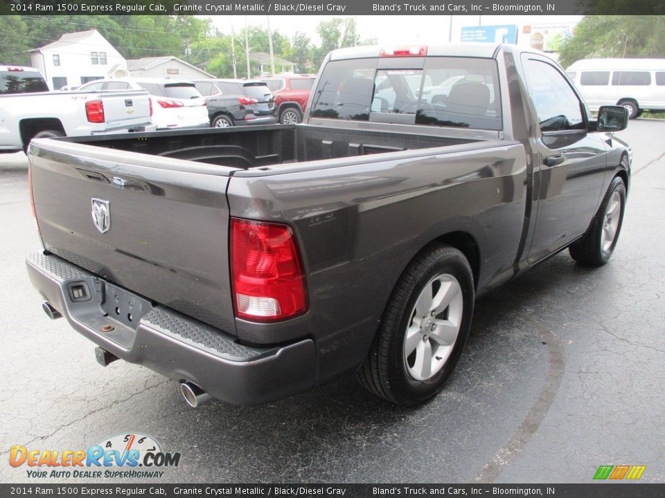 2014 Ram 1500 Express Regular Cab Granite Crystal Metallic / Black/Diesel Gray Photo #4