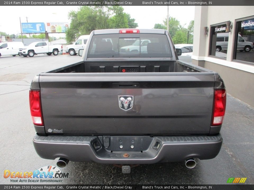 2014 Ram 1500 Express Regular Cab Granite Crystal Metallic / Black/Diesel Gray Photo #22