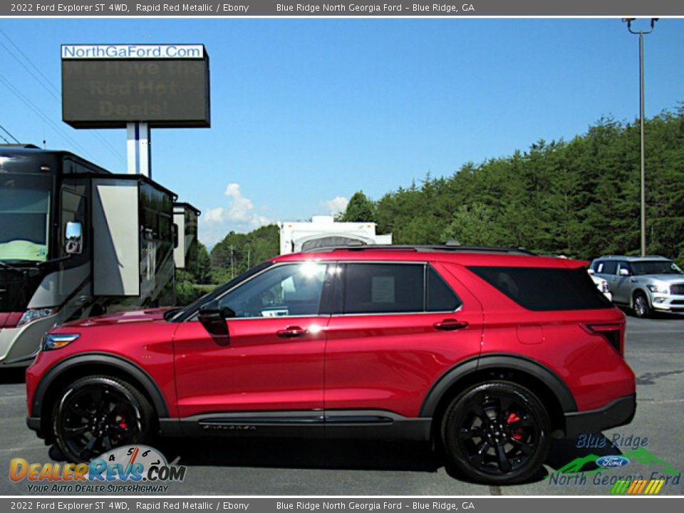 2022 Ford Explorer ST 4WD Rapid Red Metallic / Ebony Photo #2