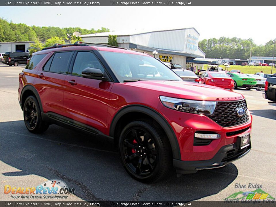 2022 Ford Explorer ST 4WD Rapid Red Metallic / Ebony Photo #7