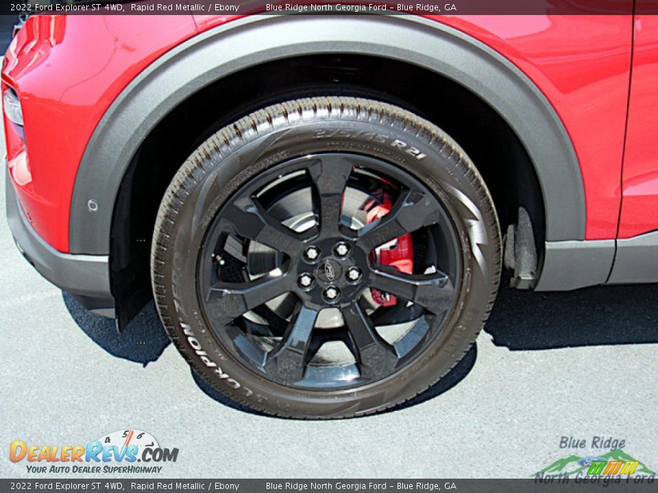 2022 Ford Explorer ST 4WD Rapid Red Metallic / Ebony Photo #9